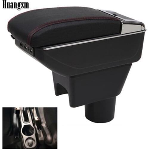 For Renault Duster Armrest box central Store content DUSTER armrest box with cup holder ashtray with USB interface