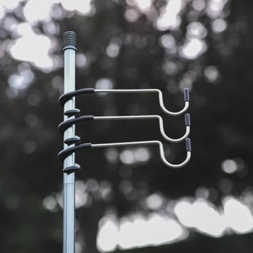 Outdoor Portable Tent Pole Post Aluminum Alloy Lamp Holder Hook Hunting Fishing Lantern Hanger Pesca Iscas Camping Equipment