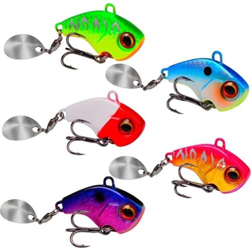 1pcs Long Cast Fishing Lures Rotating Vibration Sequins Lure Bait Submerged Luya Bait Fishing Gear with Sequins New Arrival
