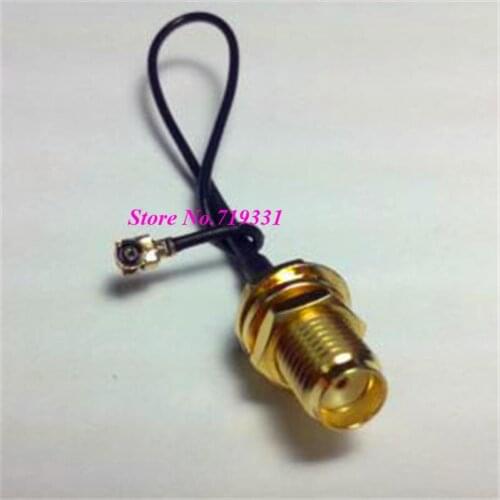 20pcs SMA Female Jack Straight Bulkhead For IPX U.fl Pigtail 1.13mm Cable 20cm