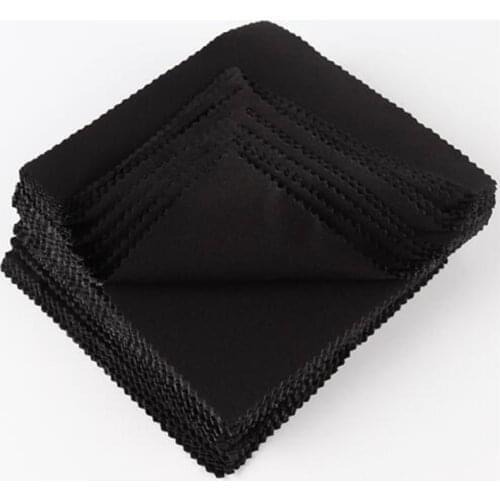 New 10pcs Glasses Cloth Microfiber Cleaner Cloths Cleaning Glasses Lens Clothes Black Eyeglasses Cloth Eyewear Accessories