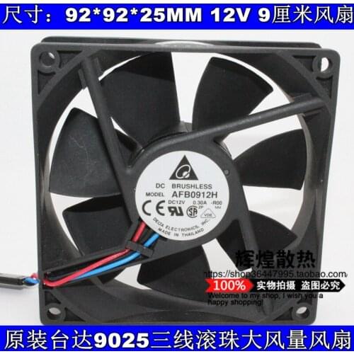 Brand new DELTA AFB0912H-ROO 9025 12V 0.30A 9CM cooling fan