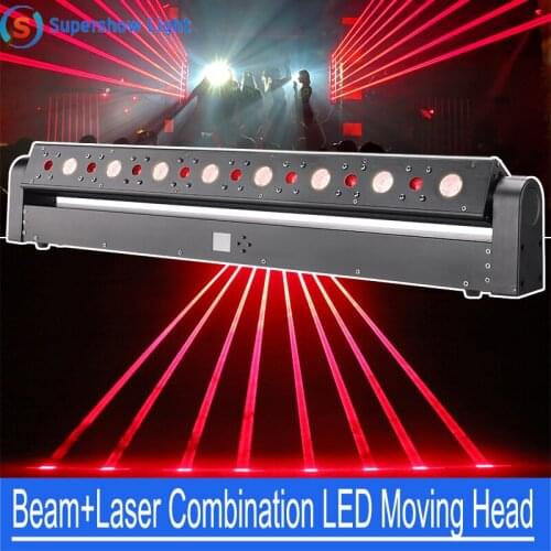Led Laser 8 Eyes 500mW Red Laser Light Moving Head Array Beam Light Bar
