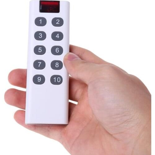 Universal Wireless Learning Code Digital Remote Controller Transmitter 1/2/3/4/6/8/10 Channels Buttons Keypad AK-7010TX