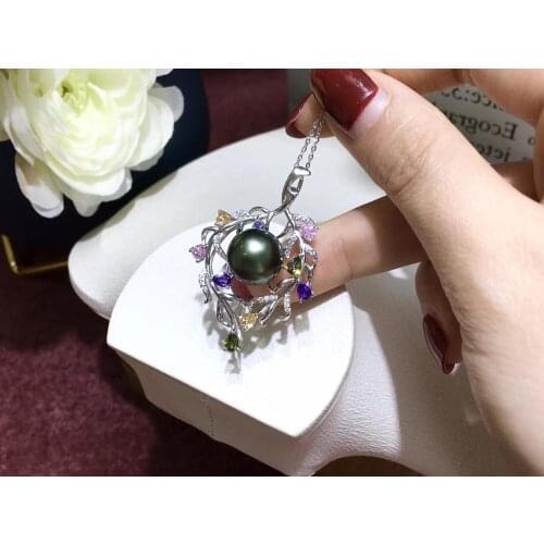 Gorgeous 925 Sterling Silver Pendant Base Findings Jewelry Parts Fittings Accessories for Pearls Stones Beads Coral Agate