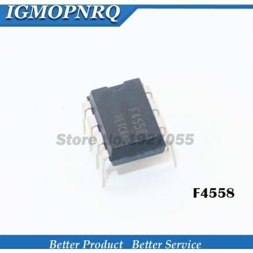 10pcs/lot F4558 CF4558 DIP-8 4558 Operational amplifier new