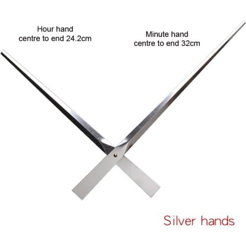 12888SMO High Torque "I" Shaft Movement Silver Hands 1# ( Just hands) Clock Accessory DIY Clock Kits