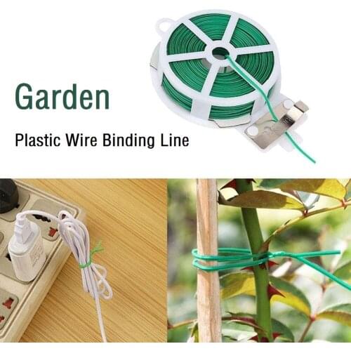 20/50M Nylon Garden Cable Ties Power Wire Loop Tape Flower Cable Tie Wire Multifunction Straps Fastener Reusable Magic Tape