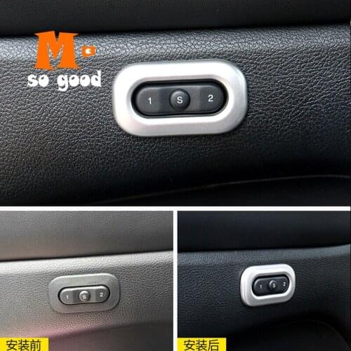 2014 2015 2016 2017 For Jeep Grand Cherokee Car ABS Chrome Seat Memory Button Cover Trims Car interior Accessories Sticker 1 pcs
