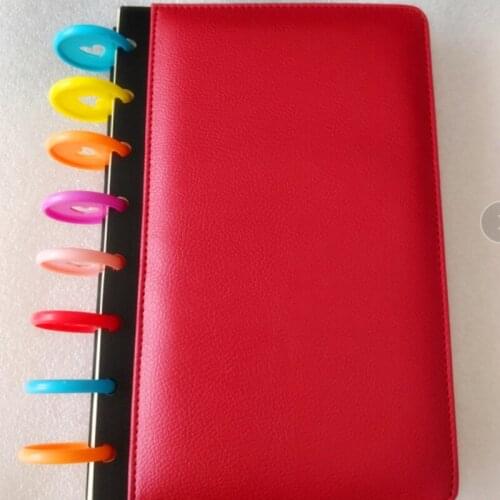 35MM Mushroom Plastic Disc Notebook Binder Ring Matte Binding Buckle DIY Planner Accessories 360 Degree Foldable School Supplies