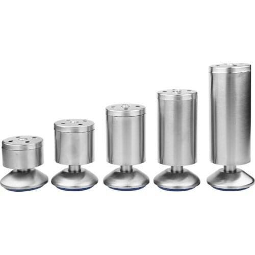 4Pcs Stainless Steel 50*60/50*80/50*100/50*120/50*150mm Height Sofa Leg Furniture Parts Bed/tv Cabinet Feet