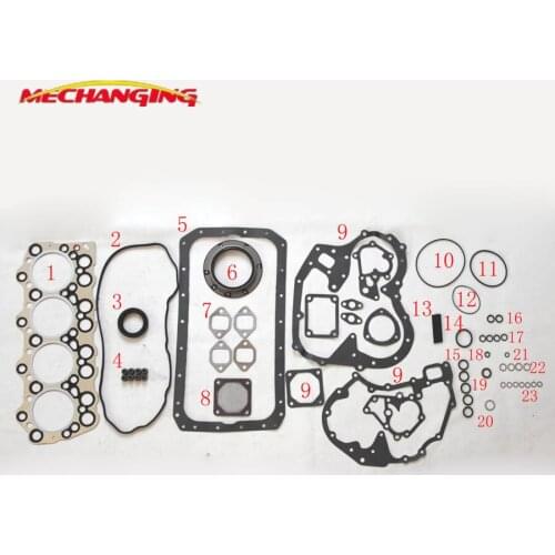 4D31 Engine Rebuilding Kits Engine seal Gasket Full set Engine Gasket For MITSUBISHI CANTER ROSA BUS 3.3 Metal ME999279 50200600