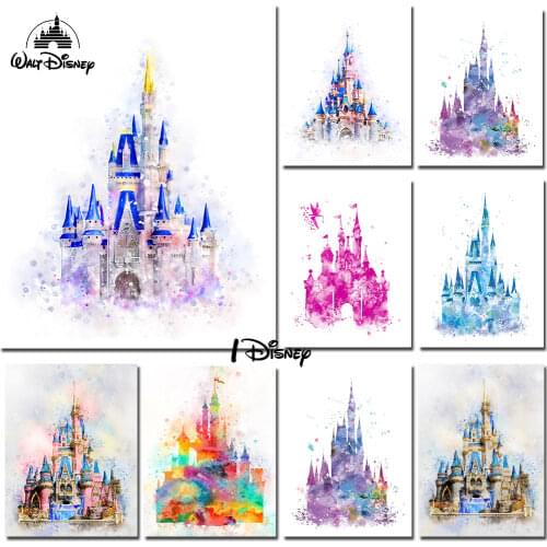 Disney Amine Mickey Minnie With Elephant Love Posters and Prints Canvas Painting On the Wall Art Pictures for Room Home Decor