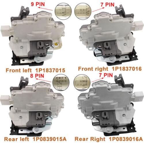 For Seat Altea XL Toledo 3 mk3 Leon 1p1 5P1 for VW Door Lock Latch Actuator 1P1837015 1P1837016 1P0839015A 1P0839016A 1P0839015