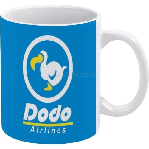 Dodo Airlines White Mug Coffee Mug Afternoon Tea Christmas Cups Ceramic Mug 330ml for Coffee Gaming Animal Crossing Dodo Airline