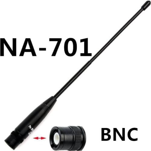 Original Nagoya antenna BNC NA-701 144/430Mhz Dual Band High Gain Antenna BNC For Walkie Talkie ICOM Yeasu Kenwood
