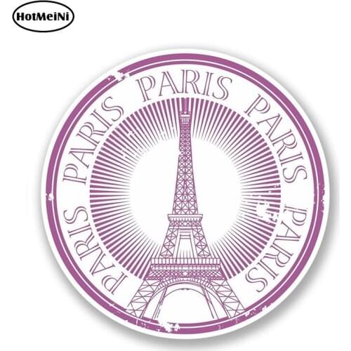 HotMeiNi 13cm x 13cm PARIS JE T AIME Vinyl Sticker Helmet Bumper Laptop Car Styling Decal Waterproof Car Sticker Reflective