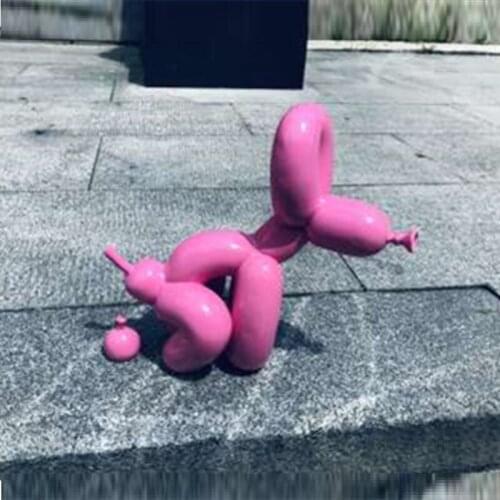 POOPING DOG ART SCULPTURE FIGURINE RESIN CRAFT ART DOG STATUE LIVING ROOM OFFICE HOME DECOR CHRISTMAS PRESENT