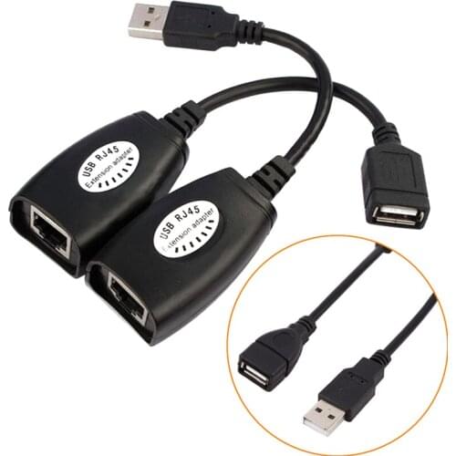 Over Repeater Set High Quality New Ethernet Extender USB Extension RJ45 Cat5e/6 Cable LAN Adapter