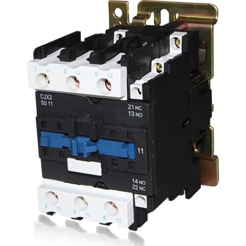 LC1D AC Contactor 3-Phase CJX2-5011 50A Silver point copper coils 24V 36V 110V 220V 380V