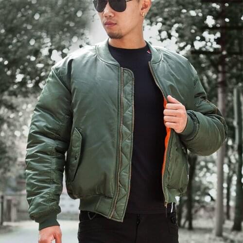 MA1 Army Air Force Fly Pilot Jacket Military Airborne Flight Tactical Bomber Jacket Men Winter Warm Aviator Motorcycle Down Coat