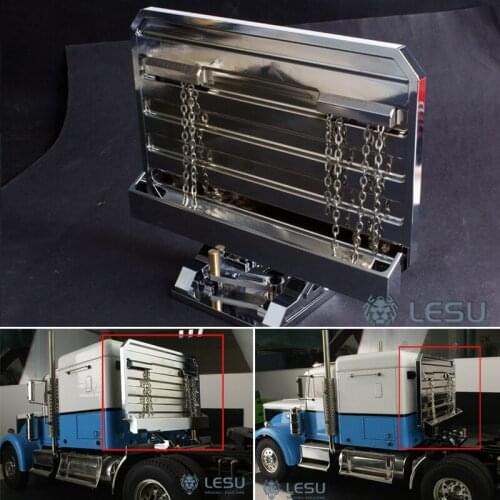 Metal LESU Cabin Rear Plate Rack for 1/14 TAMIYA King Hauler RC Tractor Truck DIY Model Car