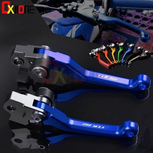 Motorbike Adjustable CNC Brake Clutch Levers Motorcycle Dirt Bike Lever For Yamaha TTR250 TTR 250 1993 1994 1995 1996 1997-2012
