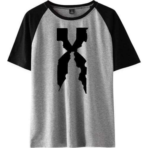 DMX Men Women T-shirt Tops Patchwork Tshirt Fitted Soft Tee Shirt Clothes Fashion O-Neck Cotton T-Shirt Hip-Hop Casual Tee