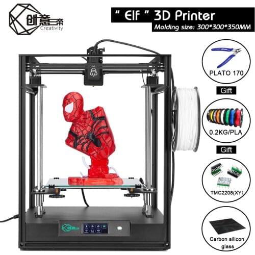 Creativity ELF 3D Printer Kit Large Size 300*300*350mm CoreXY High Precision DIY FDM 3D Printer Core XY Double Z Axis