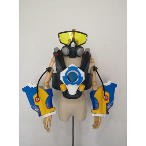 Customize Overwatch Lena Oxton Tracer Skin Graffiti Cosplay Armor