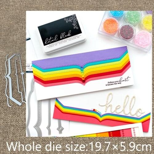 New Design Craft Metal stencil mold Cutting Dies 4pcs edges decoration scrapbook die cuts Album Paper Card Craft Embossing