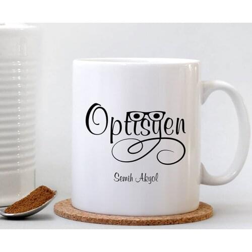 Personalized Professional Optician White Mug Cup-2