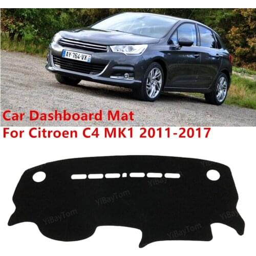For Citroen C4 MK2 2011-2018 Coupe Anti-Slip Mat Sunshade Dashmat Protect Carpet Dashboard Cover Pad Accessories