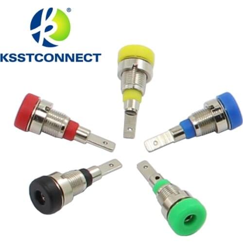 PS103 High Quality 2mm Panel Mount Socket 2.8mm faston 2mm Banana Socket or Solder type