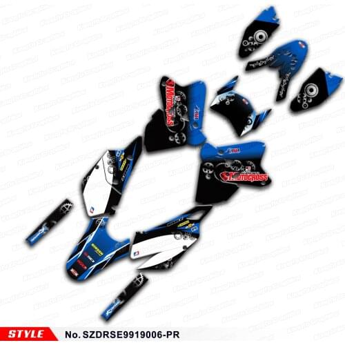 Aftermarket Stickers for DRZ400SM DRZ400E DRZ 400 SM Enduro DRZ400 SM E KLX 400R 1999 to 2019, Style No. SZDRSE9919006-PR
