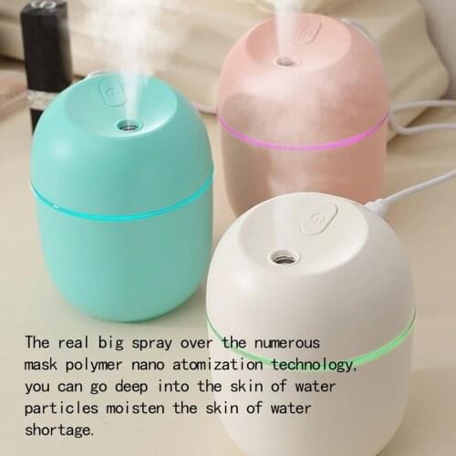 Air Humidifier Atmosphere Light Aroma Diffuser USB Mute Desktop Humidifier Mist Maker LED Display Household Office Car Difusor