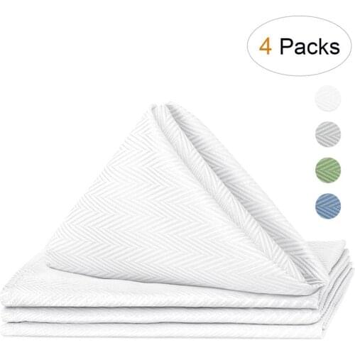 VCVCOO 4 Pcs/lot Fabric Napkins Polyester Cloth Table Dinner Handkerchief 43*43CM Cloth Diner Christmast Napkin Party Home Decor