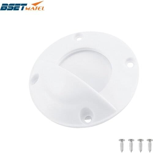 Universal White Nylon Marine Boat Transom Deck Mount Drain Scupper Valve Screw Cap Bung Stopper Replacement Accessories