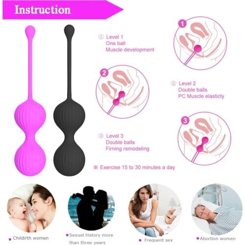 Vaginal Muscle Tighten Exercise Kegel Ball Smart Ben Wa Ball Geisha Ball Anal Clitoris Stimulation Fidget Sex Toys For Women