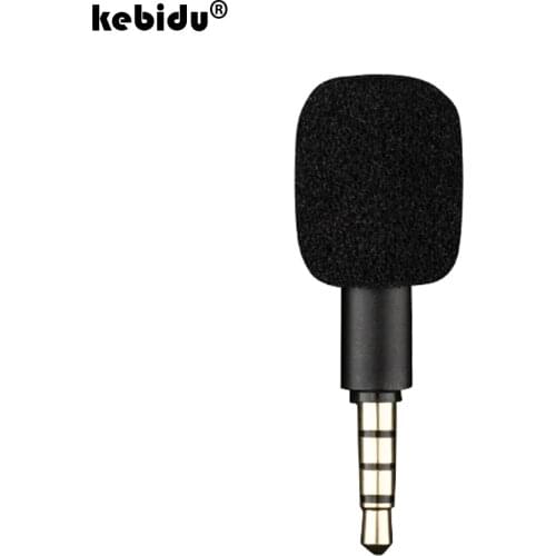 Kebidu Omni-Directional Mini Mic Microphone 3.5mm jack Plug Recorder for Smart Phone Laptop PC Sound Card 3.5mm Aux