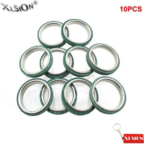 XLSION 10Pcs/Pack Exhaust Muffler Pipe Gaskets For Chinese GY6 125cc 150cc Moped Scooter TAOTAO JCL Qingqi ATV Go Cart