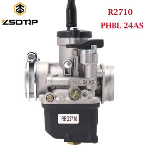 ZSDTRP R2710 Dellorto PHBL 24AS 4 stroke Carburetor for Vespa 50S PK clamping Carburettor