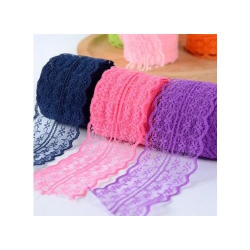 5meters handmade materials DIY wedding decoration lace ribbon gift box packaging ribbon multi-color clothing accessories