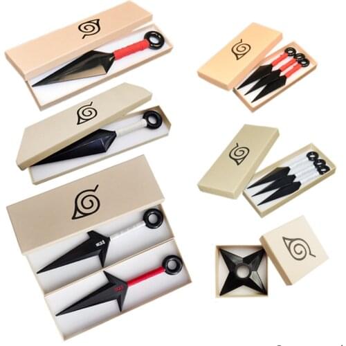 Anime Plastic Weapon Cosplay Cartoon Accessories Kunai Shuriken Figure Action Kids Children Toy Birthday Gift