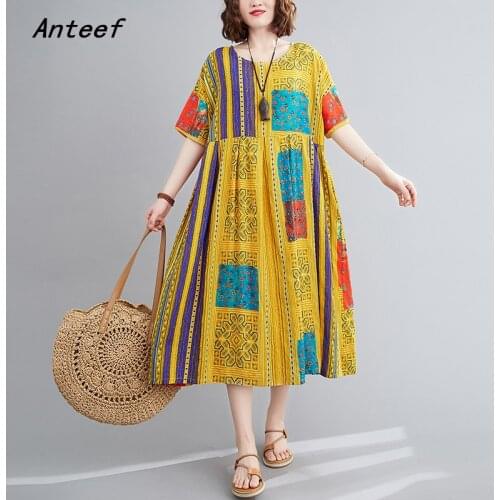 Желтые летние платья Anteef China At AliExpress