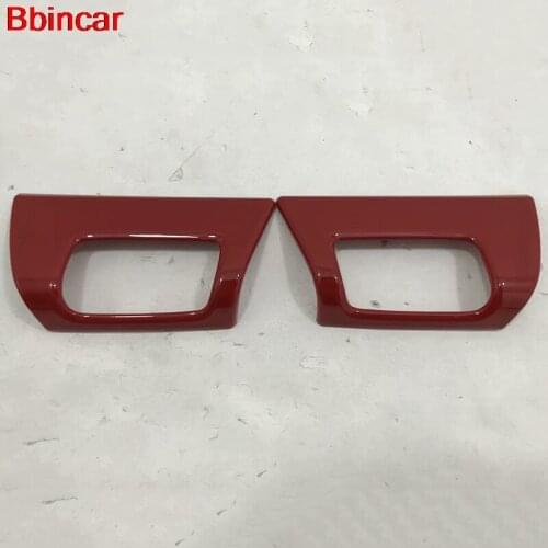 Bbincar For Porsche Cayenne 2018 2019 Interior Accessories Europe Model Car ABS Front Upper Top Air Vent Outlet Trim 2Pcs