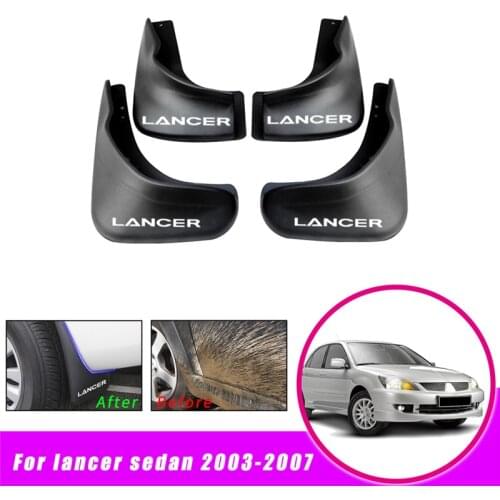 Car Mud Flaps For Mitsubishi Lancer Sedan 2003 2004 2005 2006 2007 Mudguards Splash Guards For Fender Car Accessories 4pcs
