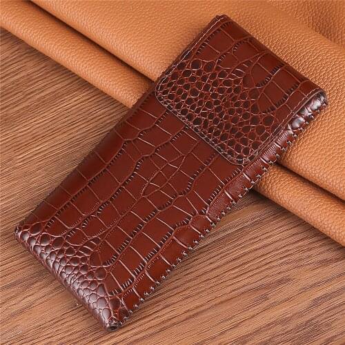 Genuine Leather Case Phone Protective Case for Samsung Galaxy Z Fold2 Mobile Phone All-inclusive Cover Pouch with Magnetic Close