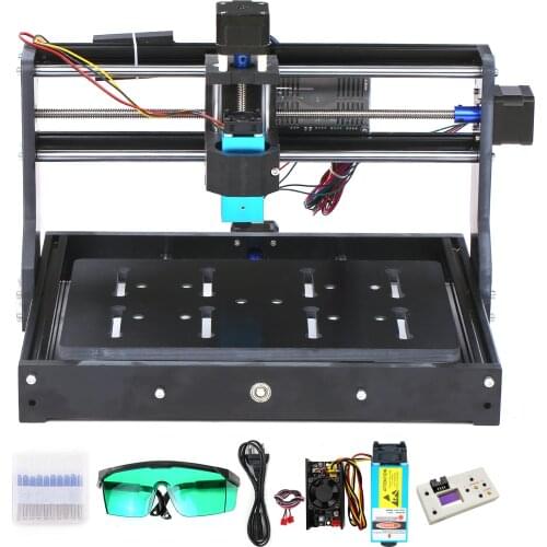 CNC3020 Mini DIY CNC Router Kit Power Milling Machine GRBL Control Laser Engraver Engraving Machine With Large Working Area ER11