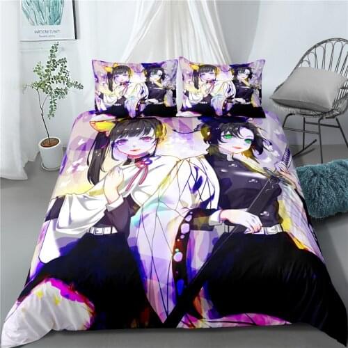 Devils Blade Series Bedding Set Printing Quilt Cover Pillowcase For Room Decoration Bedding Household Textile Products